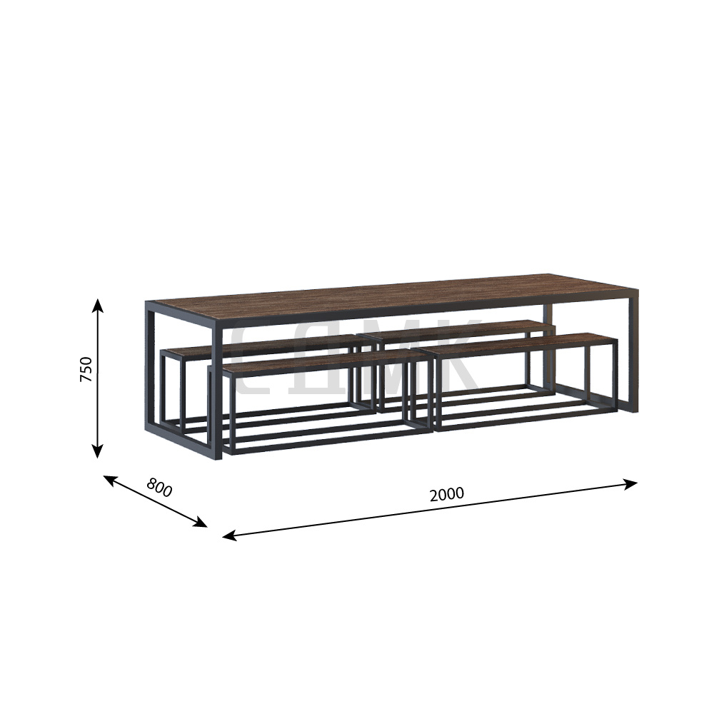 Стол обеденный Крофт 2