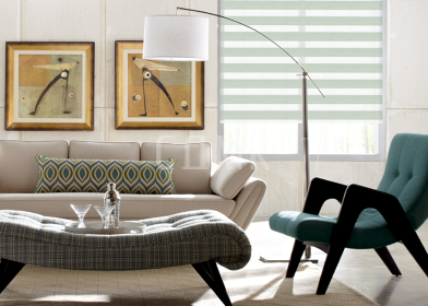 Рулонные шторы зебра СТАНДАРТ 5713 фисташковый