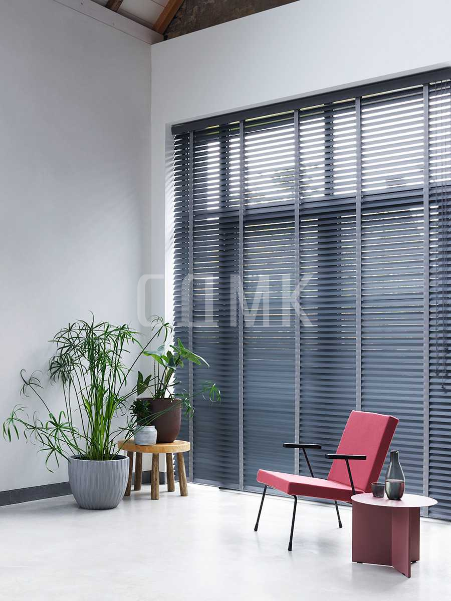 Горизонтальные жалюзи Полоса павловния серый 50 см